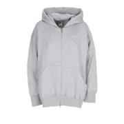 Nike Phoenix Fleece Zip Hoodie Gray, Dam