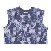 Nike Wave Dye Crop Tank Top Purple, Dam