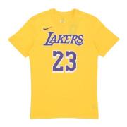 Nike Lebron James NBA Tee Los Angeles Lakers Yellow, Herr