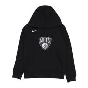 Nike Brooklyn Nets Logo Hoodie Black, Herr