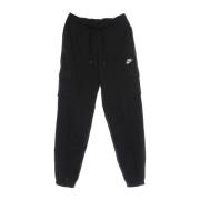 Nike Essential Fleece Cargo Byxor Svart/Vit Black, Dam