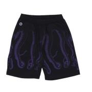 Octopus Svart/Lila Jogger Shorts Lättviktsmaterial Black, Herr