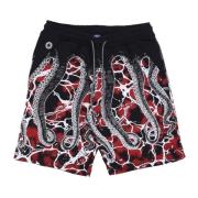 Octopus Marmor Sweatshort Svart Multicolor, Herr