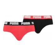 Puma Röd/svart herr vardagsbriefs 2-pack Multicolor, Herr