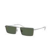 Ray-Ban Silver Grön Mörk Stil Solglasögon Gray, Unisex