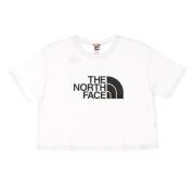 The North Face Vit Cropped Easy Tee Kortärmad White, Dam