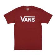 Vans Klassisk Tee Syrah/Vit Kortärmad T-shirt Brown, Herr