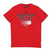 New Era Chicago Bulls NBA Grafisk Tee Röd/Svart Red, Herr