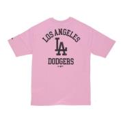 New Era Dodgers Wordmark Tee Pink/Black Pink, Herr