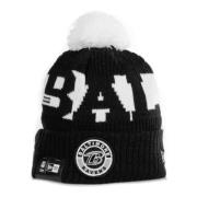 New Era Sportig Pom Pom Herr Mössa Svart/Vit Black, Herr