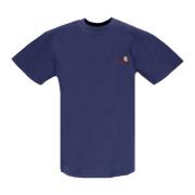 Carhartt Wip Script Tee Enzian Herr T-shirt Blue, Herr