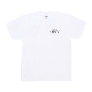 Obey Klassisk Vit Herr T-shirt White, Herr