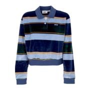 Obey Randig Chenille Långärmad Polo Multicolor, Dam