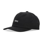 Obey Klassisk Snapback Böjd Skärmkeps Svart Black, Herr