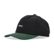 Obey Böjd skärm 6panel klassisk hatt svart Black, Herr