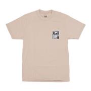 Obey Sand Eyes Icon Herr T-shirt Beige, Herr