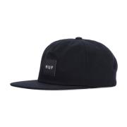 HUF Svart Flat Visor Cap Snapback Set Black, Herr