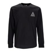 HUF Triangel Långärmad T-shirt Svart Black, Herr