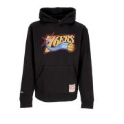 Mitchell & Ness Philadelphia 76ers Logo Hoodie Svart Black, Herr