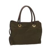 Celine Vintage Pre-owned Nylon celine-vskor Green, Dam