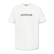 Moncler T-shirt med logotyp Beige, Herr