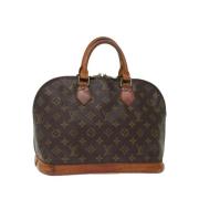 Louis Vuitton Vintage Pre-owned Canvas handvskor Brown, Dam