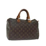 Louis Vuitton Vintage Pre-owned Canvas handvskor Brown, Dam