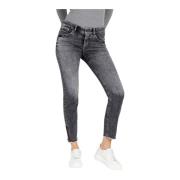 MAC Slim Chic Jeans Anthracite Wash Gray, Dam