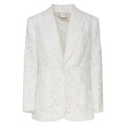 Zimmermann Vit Jacka Framfickor Enkel Knapp White, Dam