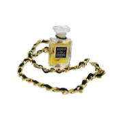 Chanel Vintage Pre-owned Metall halsband Yellow, Dam