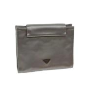 Prada Vintage Pre-owned Satin prada-vskor Gray, Dam