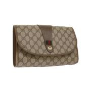 Gucci Vintage Pre-owned Canvas gucci-vskor Beige, Dam