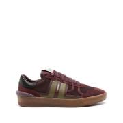 Lanvin Sneakers i Bordeaux Röd och Olivgrön Red, Herr