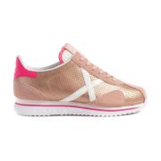 Munich Trendiga Mode Sneakers Pink, Dam