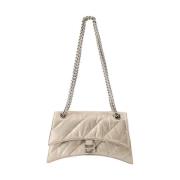 Balenciaga Vintage Pre-owned Laeder crossbodyvskor Beige, Dam