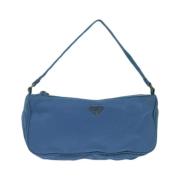 Prada Vintage Pre-owned Nylon hem-och-kontorstillbehr Blue, Dam