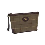 Burberry Vintage Pre-owned Bomull kuvertvskor Brown, Dam