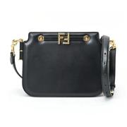 Fendi Vintage Pre-owned Laeder axelremsvskor Black, Dam