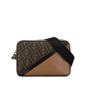 Fendi Vintage Pre-owned Plast axelremsvskor Brown, Dam