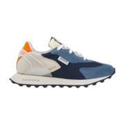 RUN OF Blå Orange Sneakers Blue, Herr