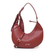 V73 Halvmåne Ecoleather Axelväska Rubin Red, Dam