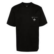 Fendi Svart kortärmad rundhals T-shirt Black, Herr