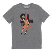 Jordan Crew Neck T-shirt Regular fit Print Gray, Herr