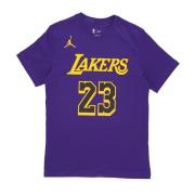 Jordan Lebron James Statement Tee Los Angeles Lakers Blue, Herr