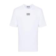 Moschino Streckkod Tryck T-shirts och Polos White, Herr