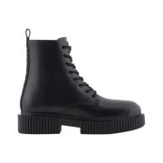 Armani Exchange Svarta Mocka Ankelboots Black, Dam