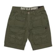 Alpha Industries Cargo Pocket Battle Shorts Green, Herr