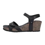 Panama Jack Svart Kil Sandal Julia Basics Black, Dam