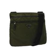 Prada Vintage Pre-owned Nylon prada-vskor Green, Dam