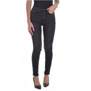 Guess Svarta Denim Skinny Jeans Black, Dam